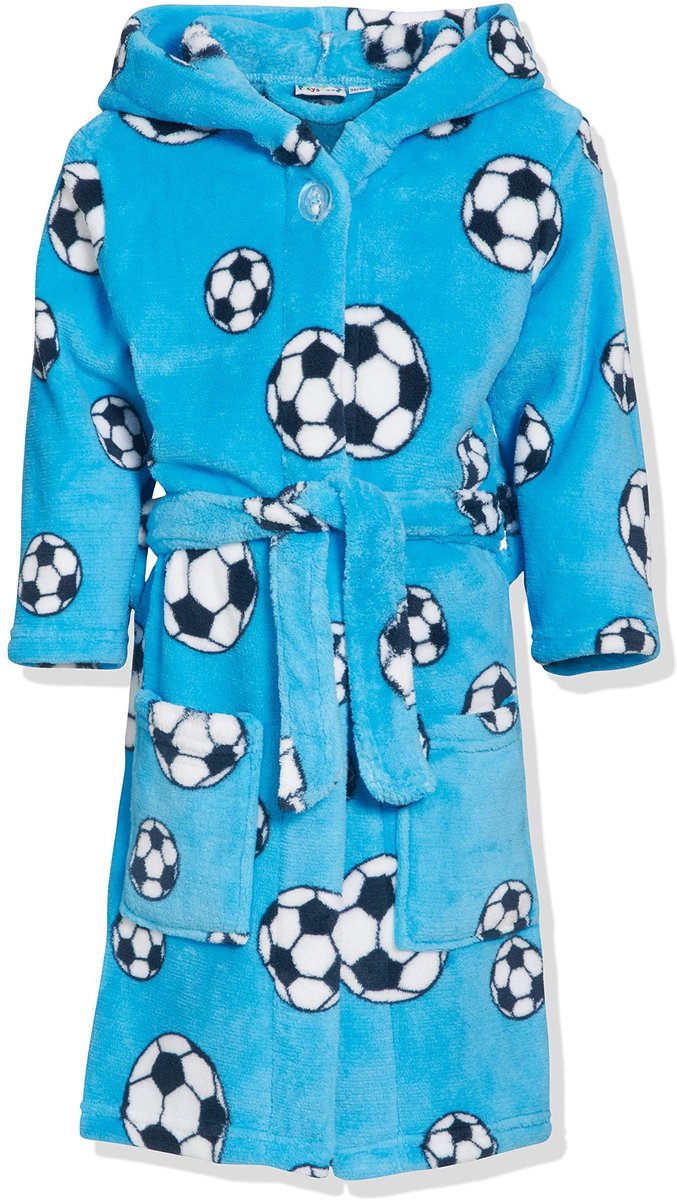 Solidchoice - Fleece Badjas voor Jongens met Kap