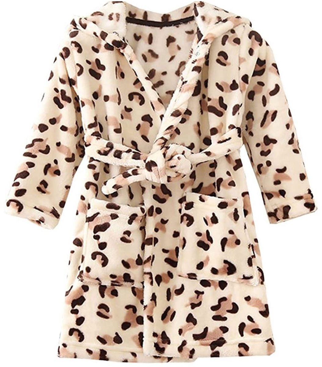 Solidchoice - Unisex Baby Badjas met Capuchon en Dierenprint