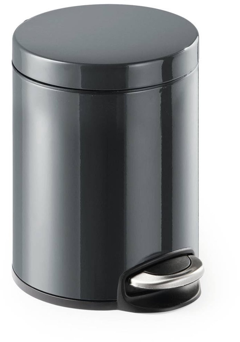 Solidchoice - Pedal Afvalemmer Metaal 5L Anthraciet