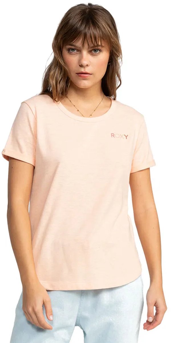 Roxy Saturdaze T-shirt Met Korte Mouwen Beige L Vrouw