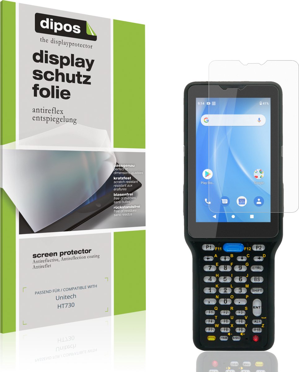 dipos – 4x Matte Beschermfolie geschikt voor Unitech HT730 | Krasbestendige & antireflecterende Screenprotector Ultra-Thin