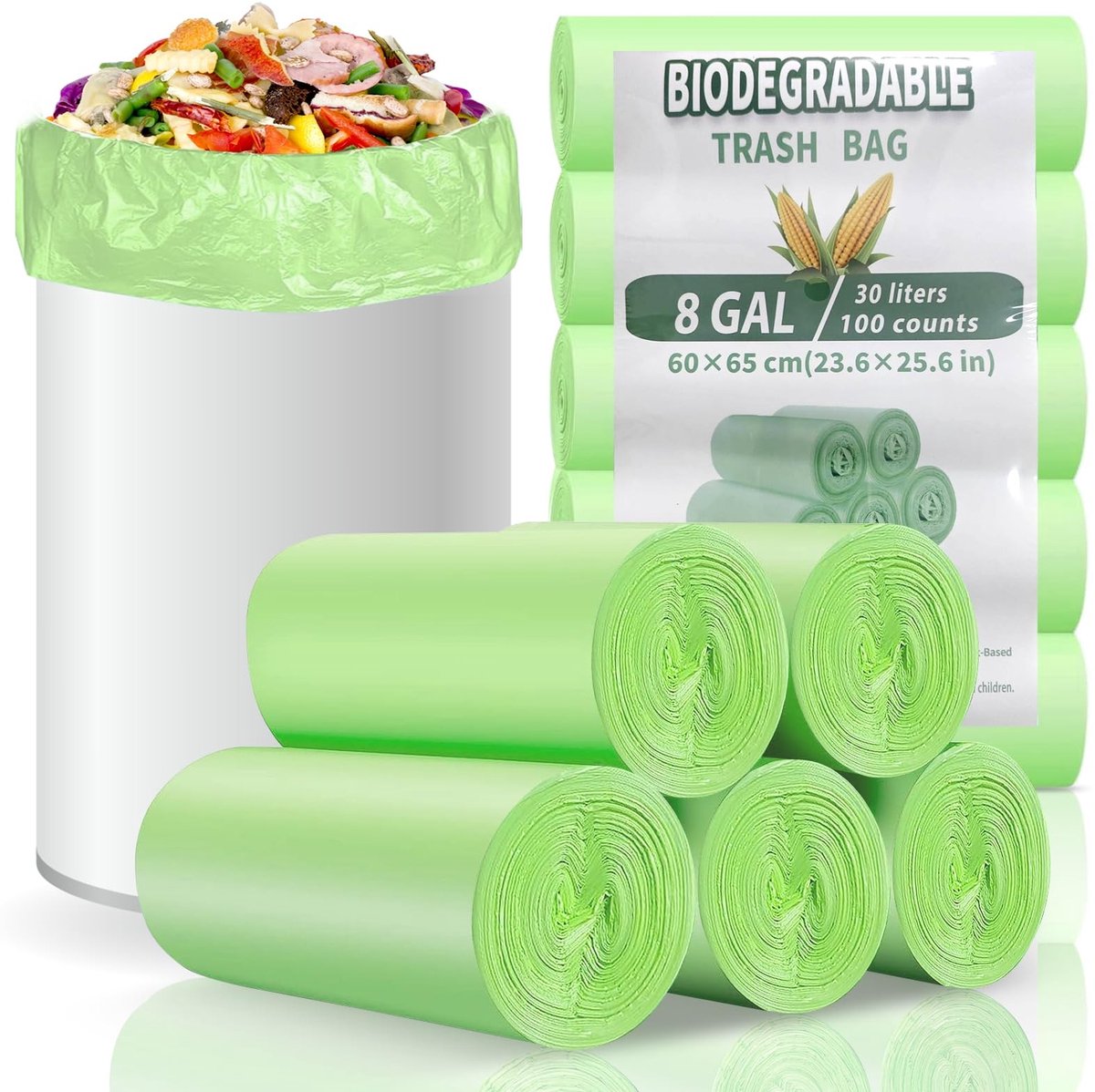 Solidchoice - 30L Vuilniszakken, 100 Stuks, Duurzaam en Waterdicht
