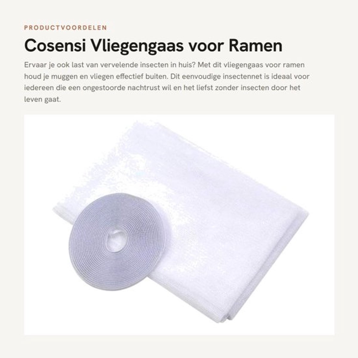 Vliegengaas Eenvoudig te Installeren - Insectengaas - Muggengaas - Vliegendeur - Raamscherm - 130cm x 150cm - Muggenscherm