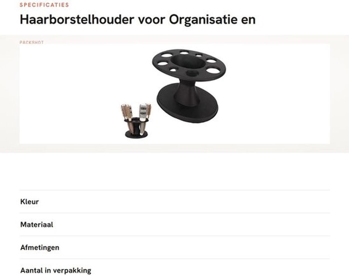 Haarborstelhouder voor Organisatie en Opslag