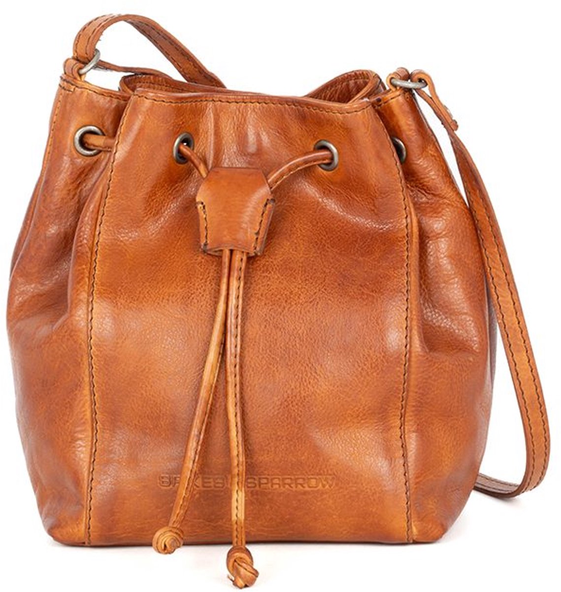 Leren Crossbodytas - Nancy - Brandy Cognac