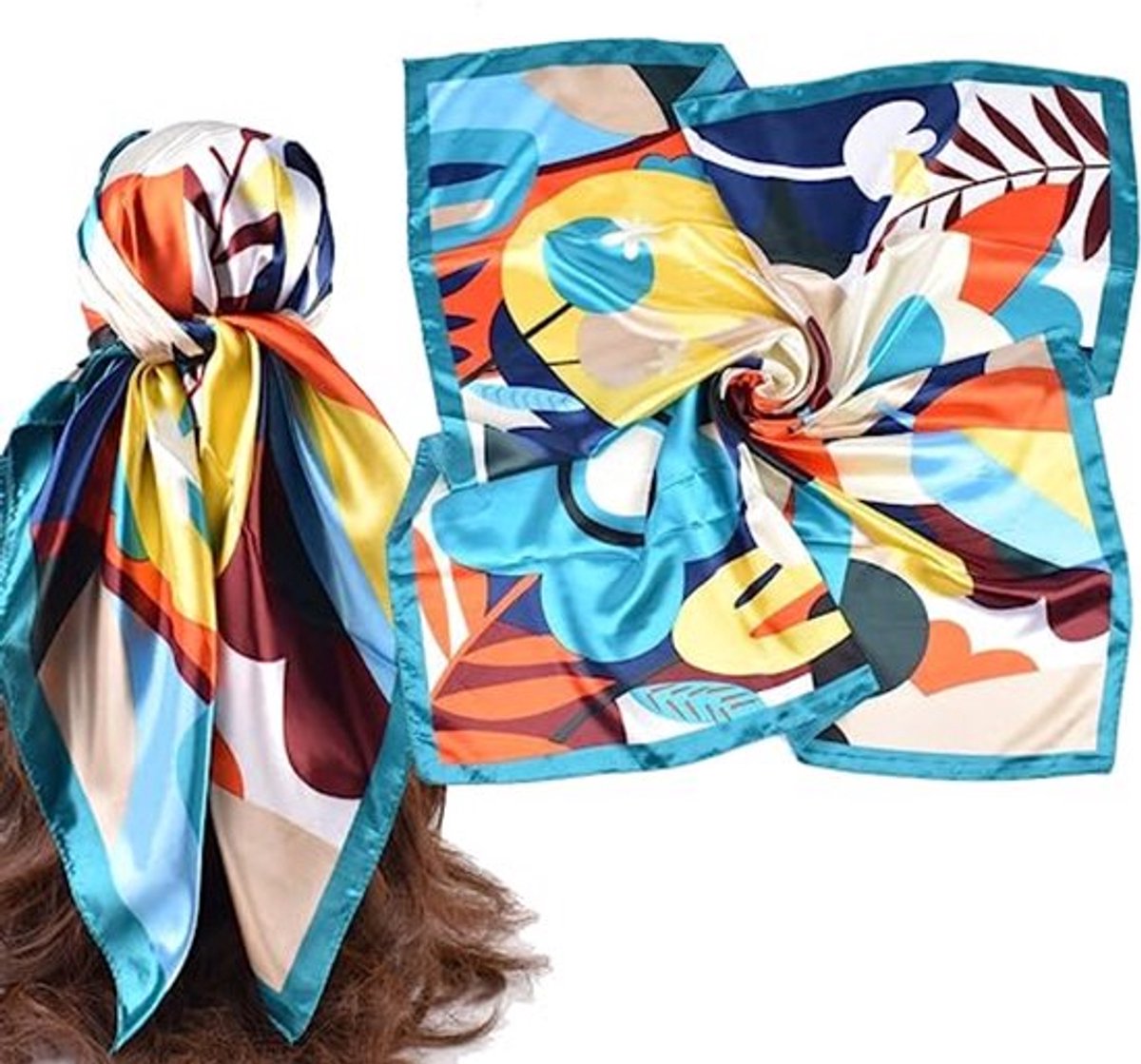 Hoofd Haar Bandana's voor Dames - Zijden Sjaal Geschikt voor Vrije Tijd, Werk en Reizen