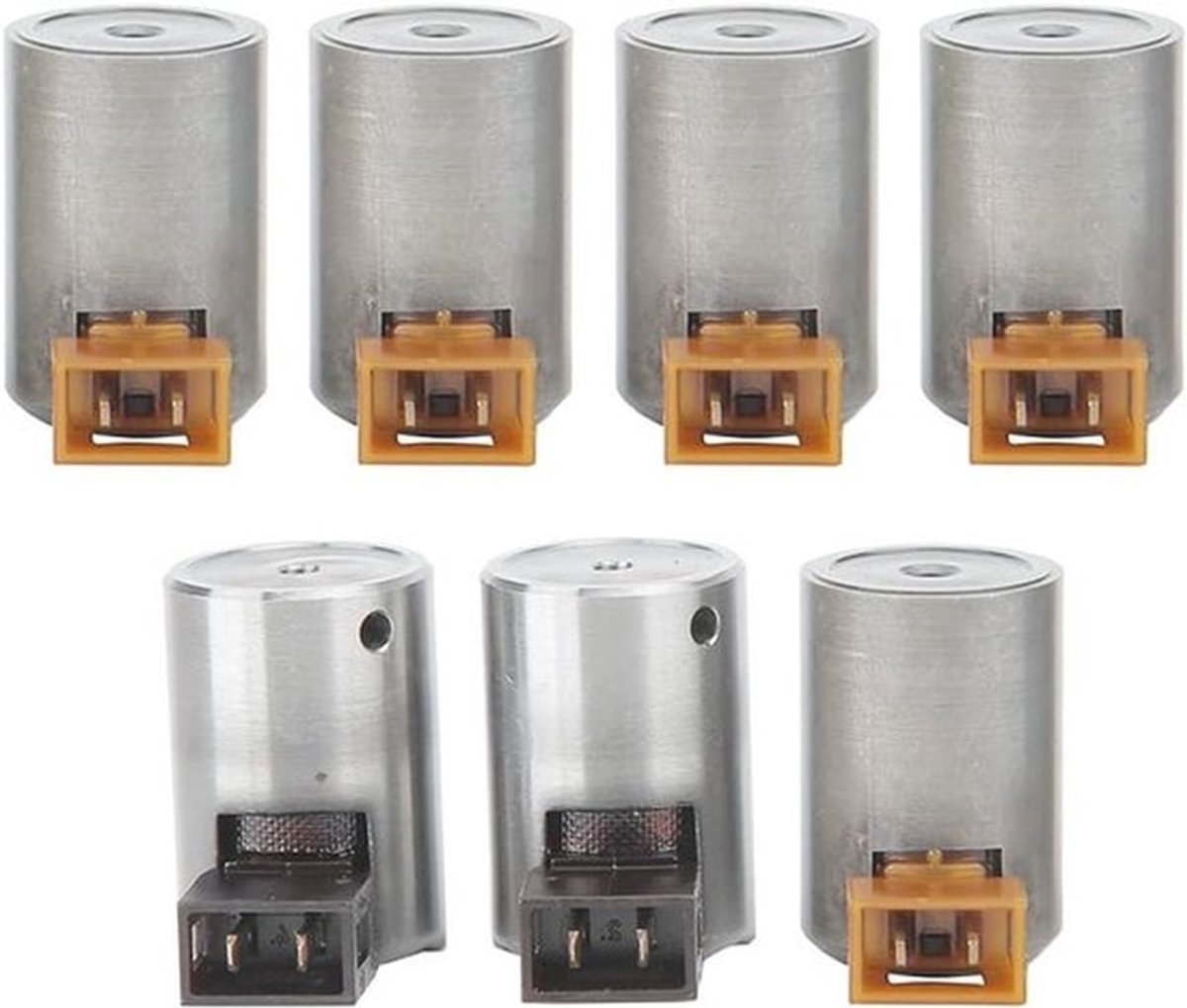 7-delige transmissie solenoïde kit voor controle solenoïde klep, geschikt voor 1996-2012 voertuigen, vervangingsonderdelen voor optimale prestaties