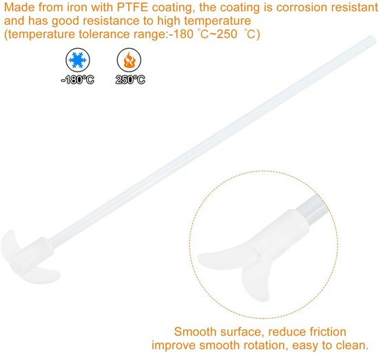 Solidchoice - PTFE Elektrische Roerstaaf 300 x 50mm voor Laboratoria — afbeelding 2