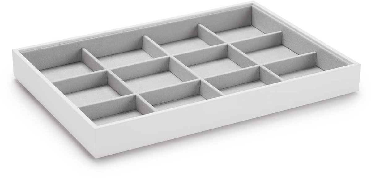 Solidchoice - Stapelbare Sieradenbox met 12 Compartimenten voor Armbanden en Kettingen