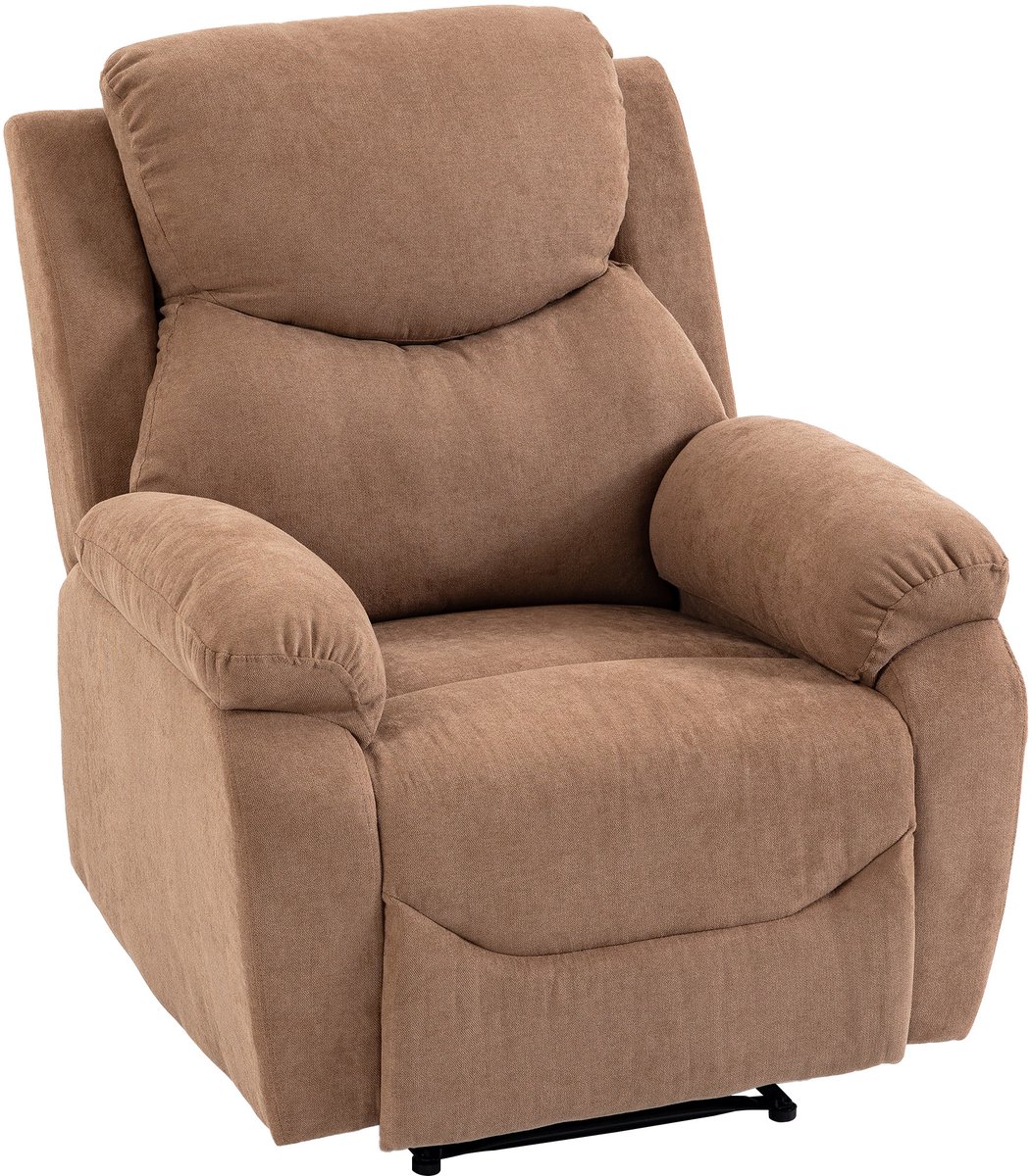 HOMCOM Sofa Recliner-Polyester-93L x 85B x 105H cm-Dunkelbraun