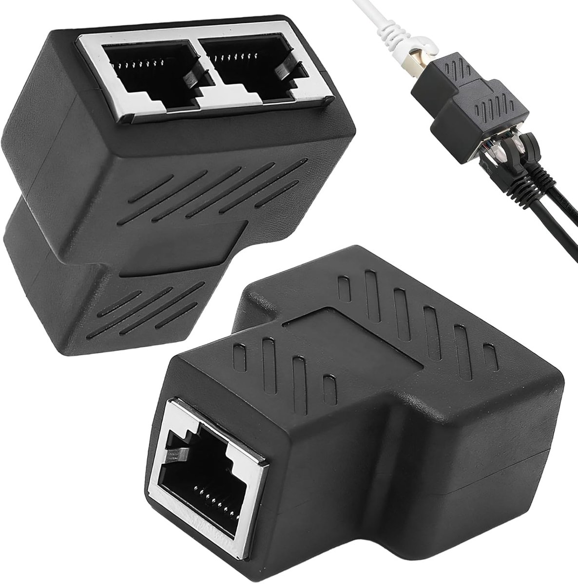 LAN-splitter 1 op 2 - zonder stroom - ethernet verdeler - eenvoudige installatie - ShopVlot