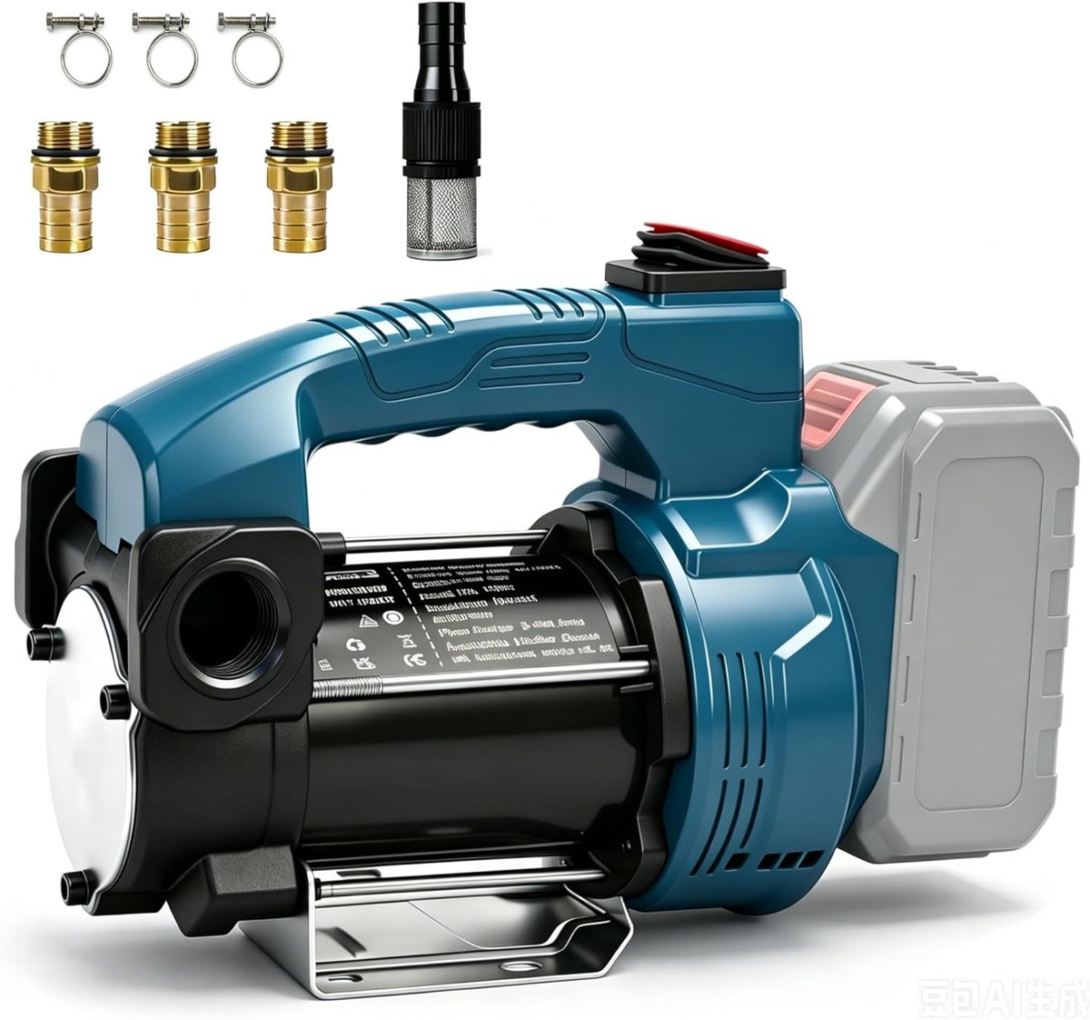 Elektrische dieselpomp 45 l/min - compatibel met Makita 18V-accu's - draagbaar en zelfaanzuigend - ShopVlot