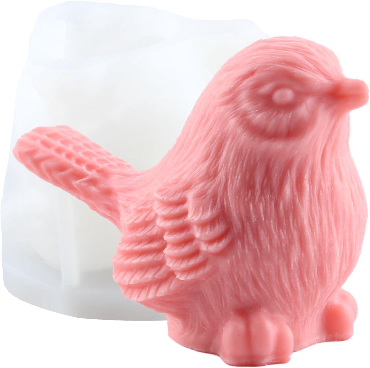XIAOSHUI Bird Candle Silicone Shapes Bird Candle Shape Bird Resin Casting Mould for Candle Making Candle House - ShopVlot