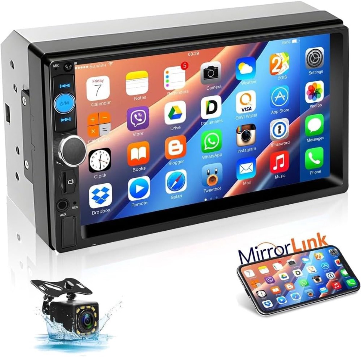 Radio Double Din 7 Inch Touch Screen Car Radio - ShopVlot