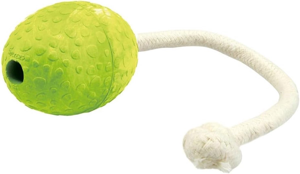 Wolters Ostrich egg natural rubber with and without rope, Colour: Mint + rope, Size: M 80 x 60 mm - ShopVlot