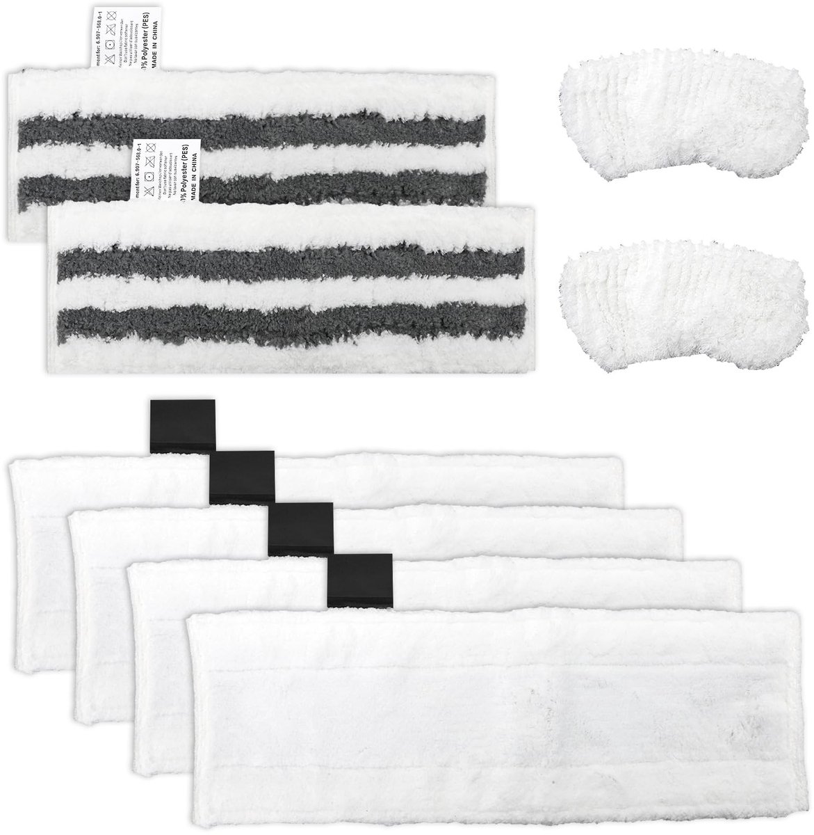 Solidchoice - Set van 8 Microfiber Vloerkleden voor Stoomreiniger