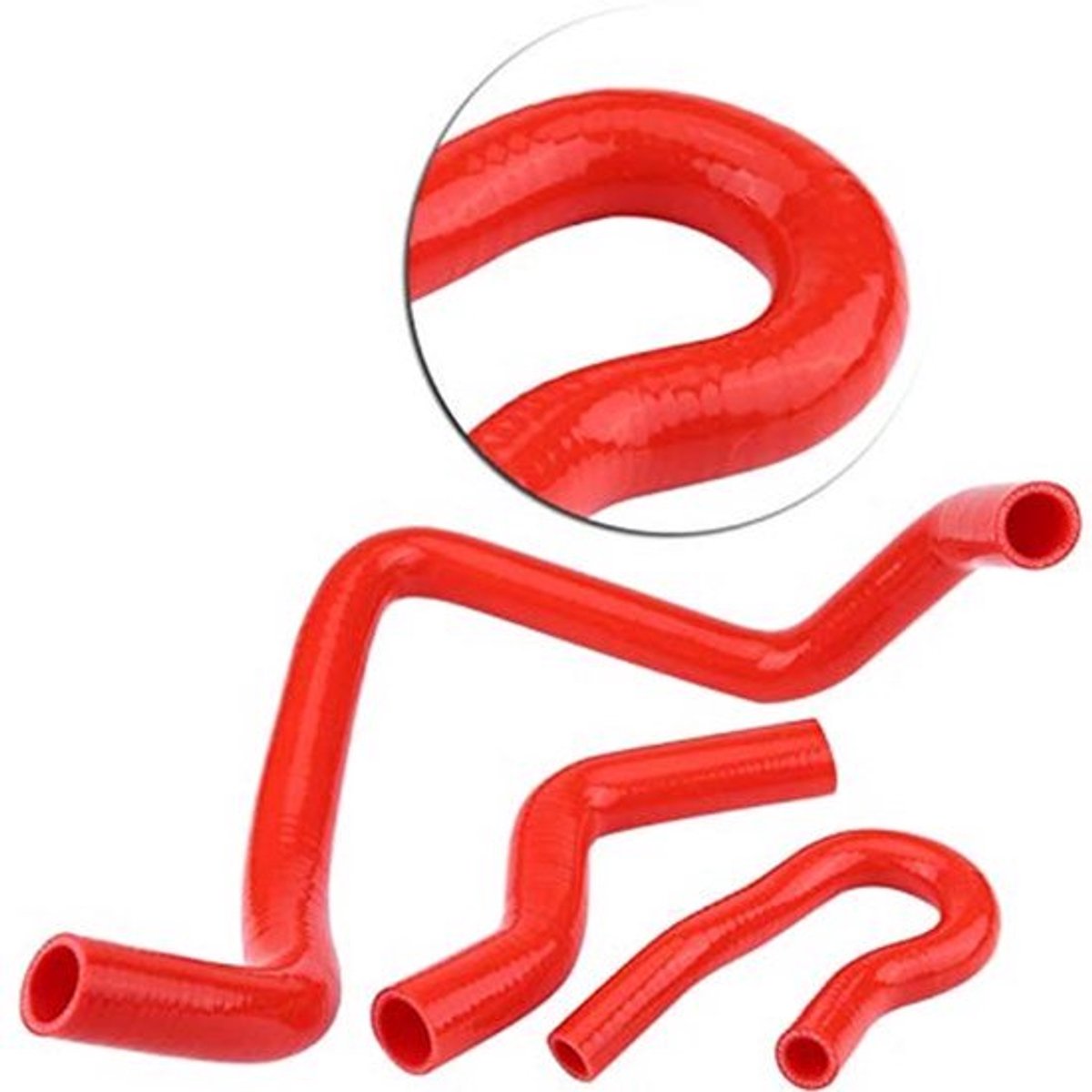 Siliconen Radiator Slang Kit, 9-delig Voor Civic D15 D16 SOHC EG/EK 1992-2000 (Rood)