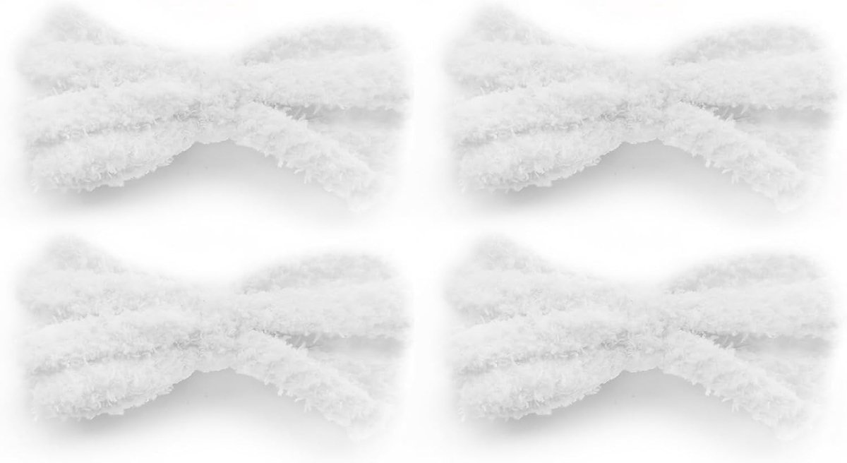 Fluffy veters 8 mm breed - pluche veters - dik en zacht - ideaal voor casual gebruik - ShopVlot