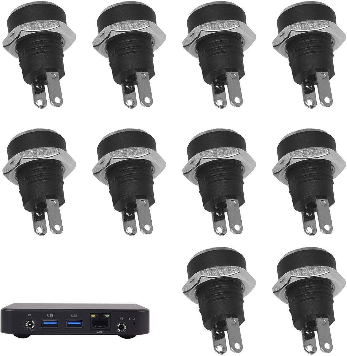 Solidchoice - Set van 10 DC Female Connectors voor Elektronische Projecten