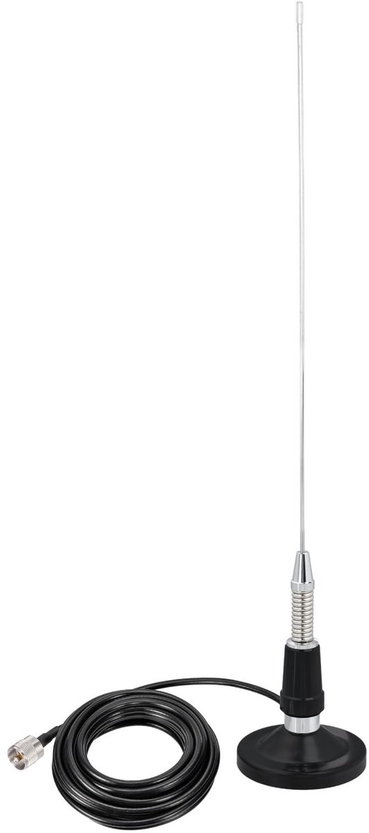 Solidchoice - VHF Mobiele Antenne met Magnetische Basis, 50 cm