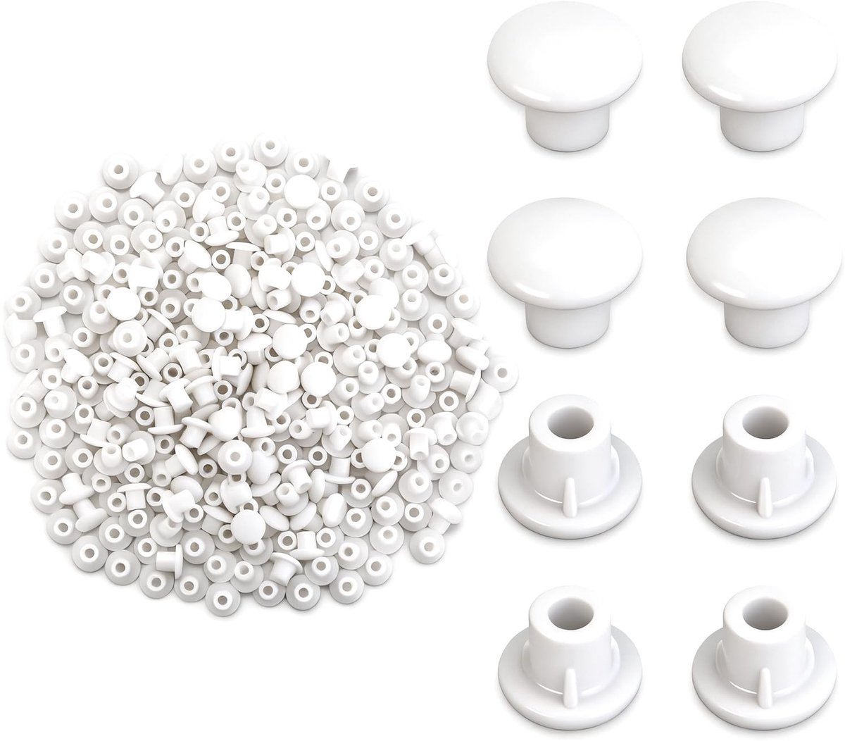 Solidchoice - 200 Stuks Gatenafdekkapjes voor Meubels met 5mm Diameter