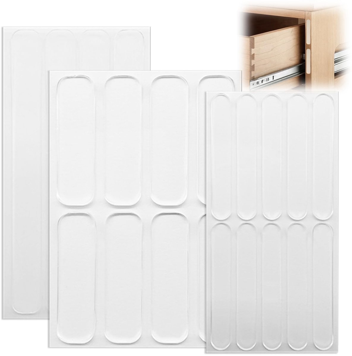 Solidchoice - Transparante Zelfklevende Rubber Buffers voor Meubels