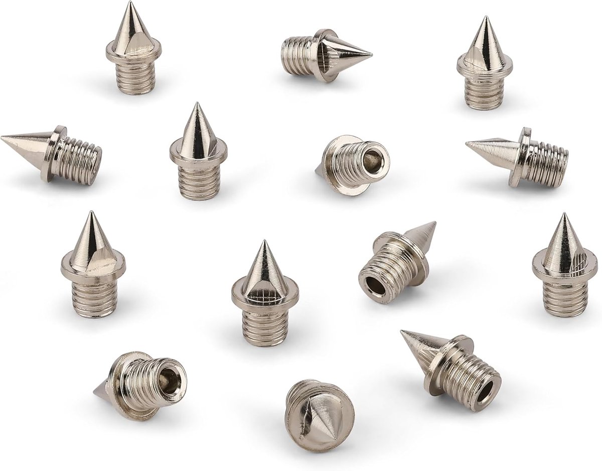 spikes 6 mm - stalen hol - piramidevorm - betrouwbare grip voor atletiek - ShopVlot
