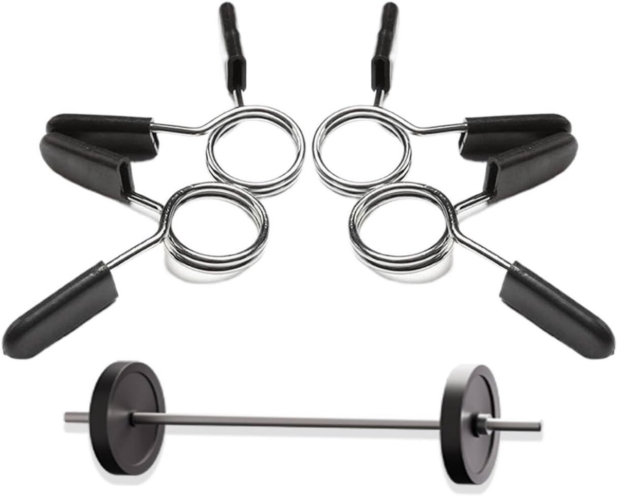 Snelle Ontgrendelingsclips voor Halters - 28 mm - 4 Stuks - Versterk je Krachttraining, Fitness en Gym Routine
