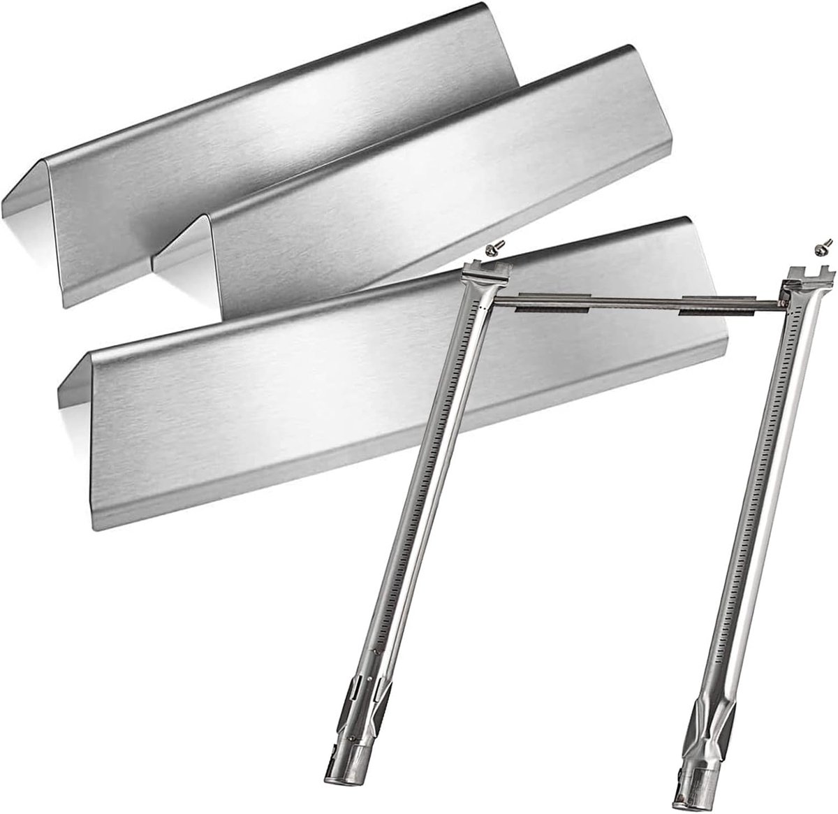 Grill Flavorizer Bars met Branders - RVS Vervangingskit voor Weber Spirit 200 Serie - Verbeterde smaak - ShopVlot