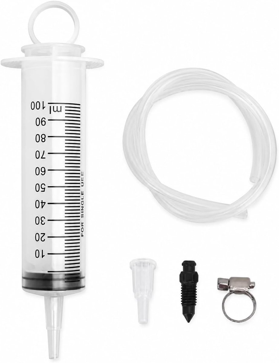 100 ml spuit remvloeistof - motorremontluchtingsset - slang 50 cm - ideaal voor onderhoud van voertuigen - ShopVlot