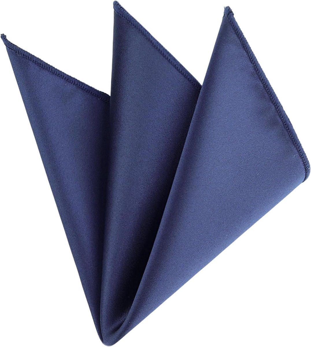 Herenzakdoek 9 x 9 Inch - Donkerblauw - Zacht en Glanzend - Perfect voor Feestelijke Gelegenheden - ShopVlot