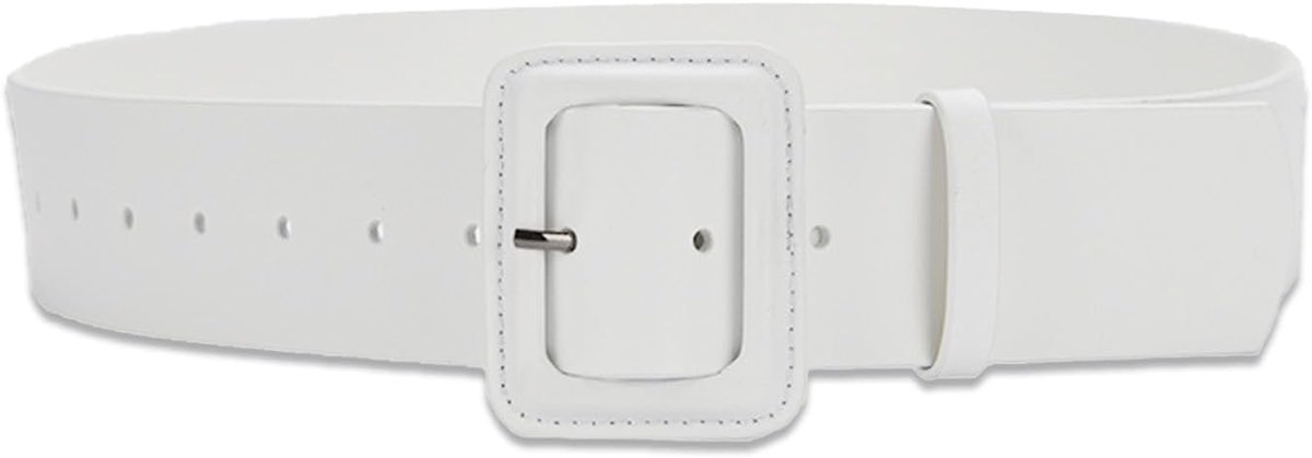LumiSyne Vrouwen Brede Lederen Riem Klassieke Effen Kleur Grote Vierkante Gesp Retro Cinch Riem Hoge Taille Riem Voor - ShopVlot