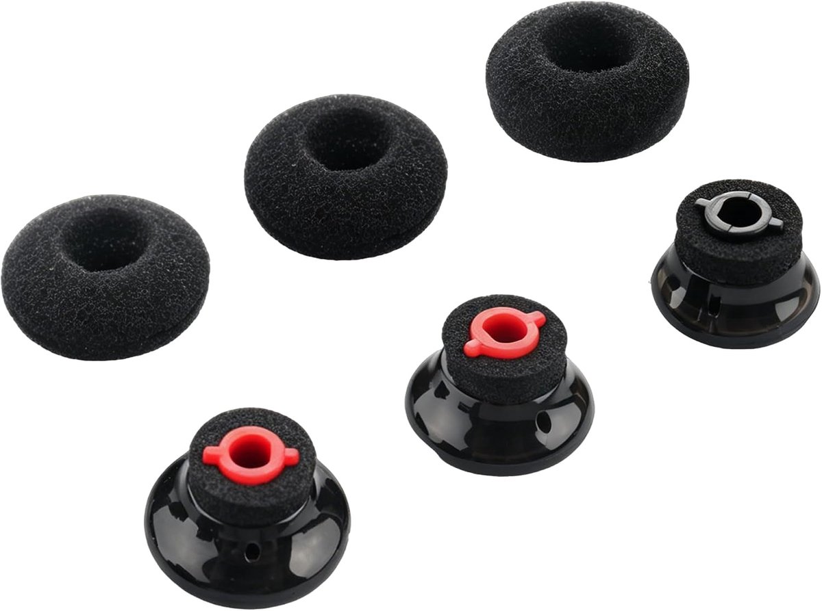 Plantronics Voyager 5200/5220/5210 Series Silicone Foam Replacement Earbuds, Black, 3 Sizes (S/M/L) - ShopVlot