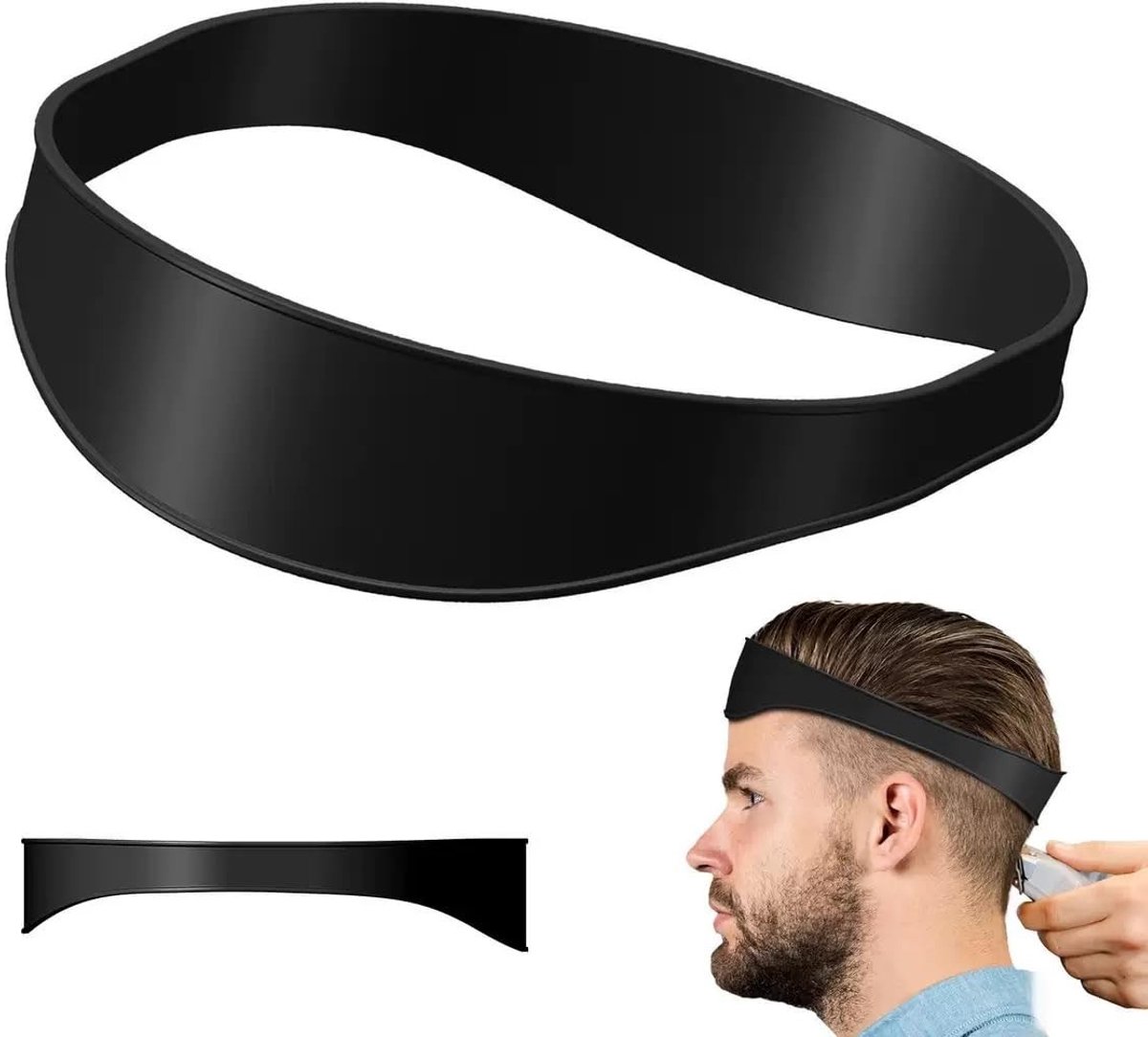 Solidchoice - Haarschnittband Silikon - Gebogen Haarschneideanleiding voor Thuisgebruik