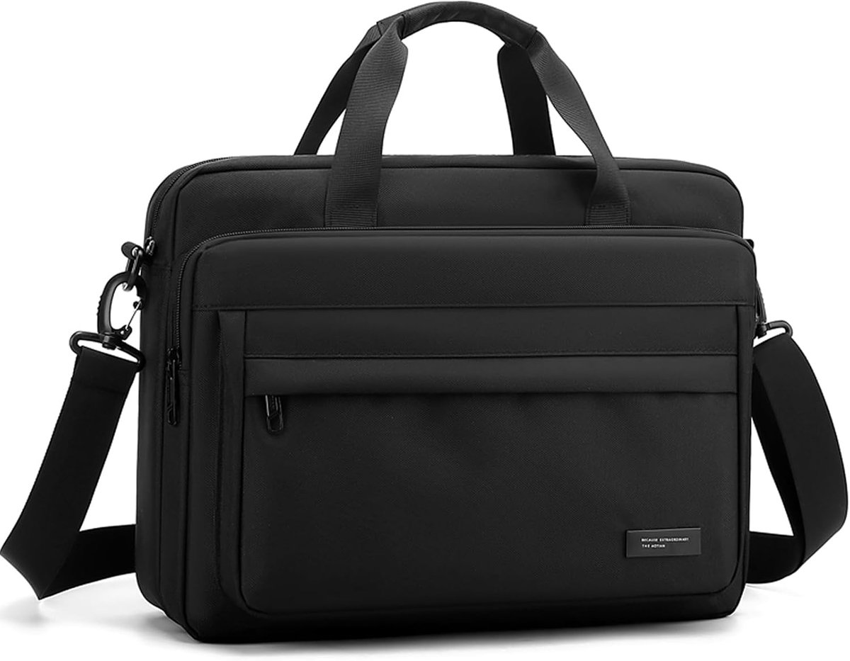 zhongningyifeng 15.6 Inch Nylon Laptop Bag, Waterproof Lightweight Shoulder Bag for Business, Office, Travel (Unisex - ShopVlot