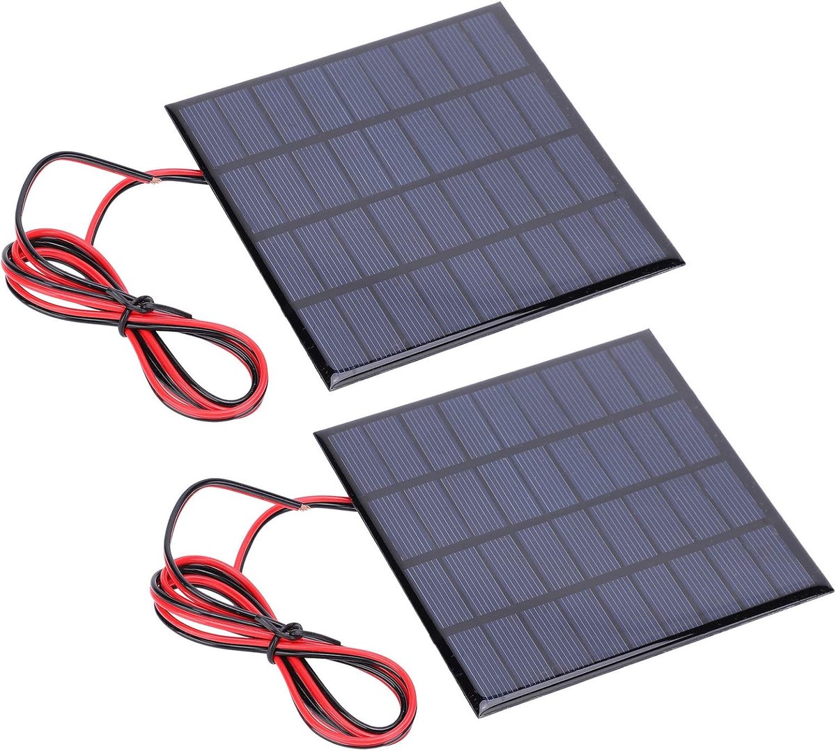 DEWIN Solar Panel, 2pcs DC 9V 2W Epoxy Solar Panels Polysilicon Battery Toy Charger Module with 100cm Cable - ShopVlot