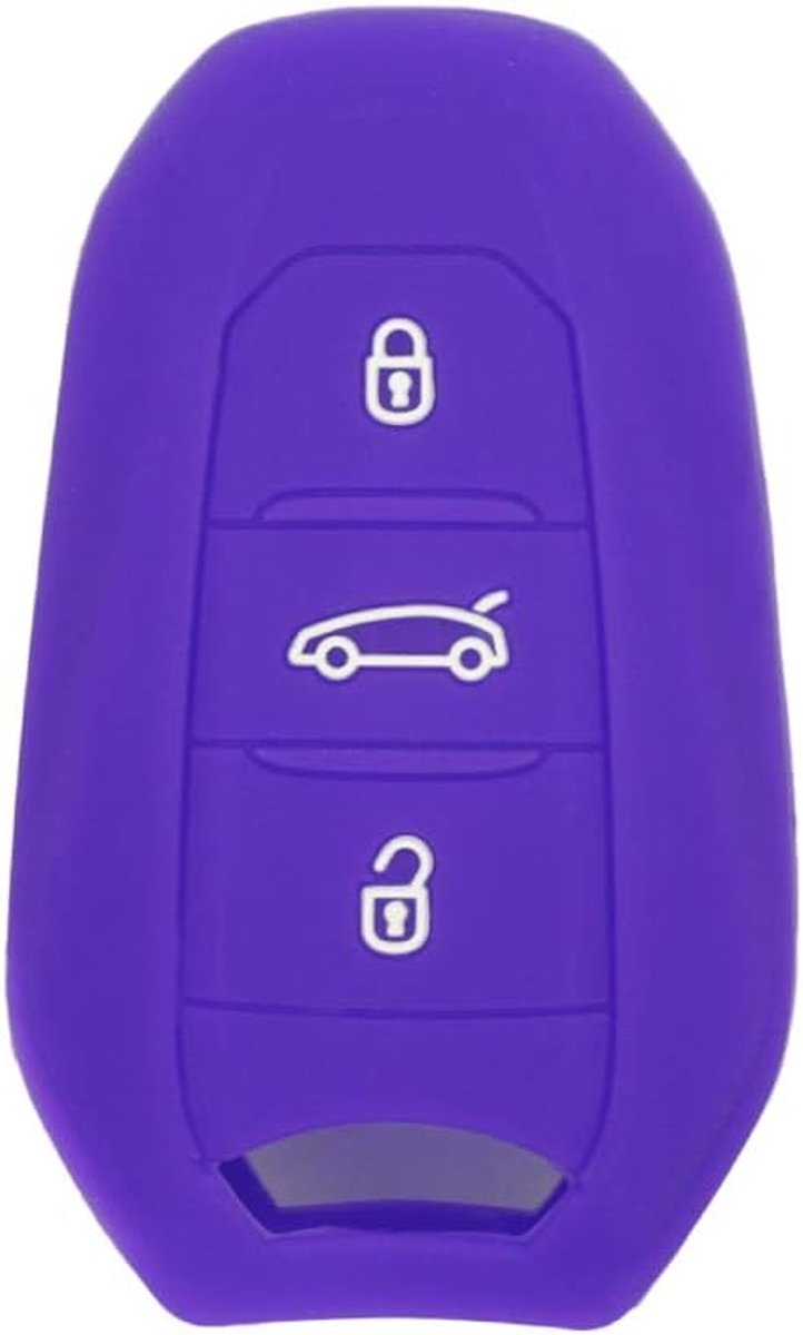 Silicone Cover Protector Case Skin Jacket fit for PEUGEOT CITROEN DS 3 Button Smart Remote Key Fob CV4303 - ShopVlot