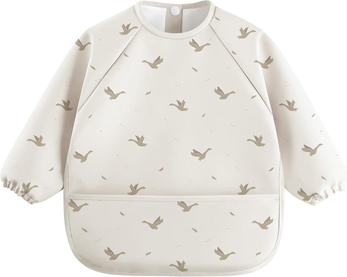 Slabbetje borstvoeding lange mouwen - zacht huidvriendelijk materiaal - geschikt voor BLW - comfortabel voor je baby - ShopVlot