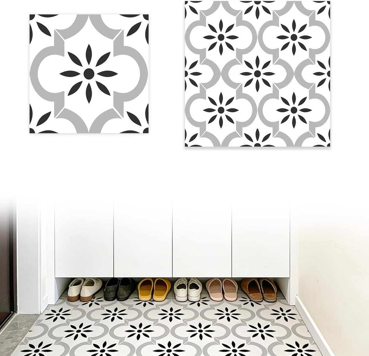 Tegelstickers 20 stuks - 20 x 20 cm - zelfklevend vinyl - waterdicht voor keuken en badkamer - ShopVlot