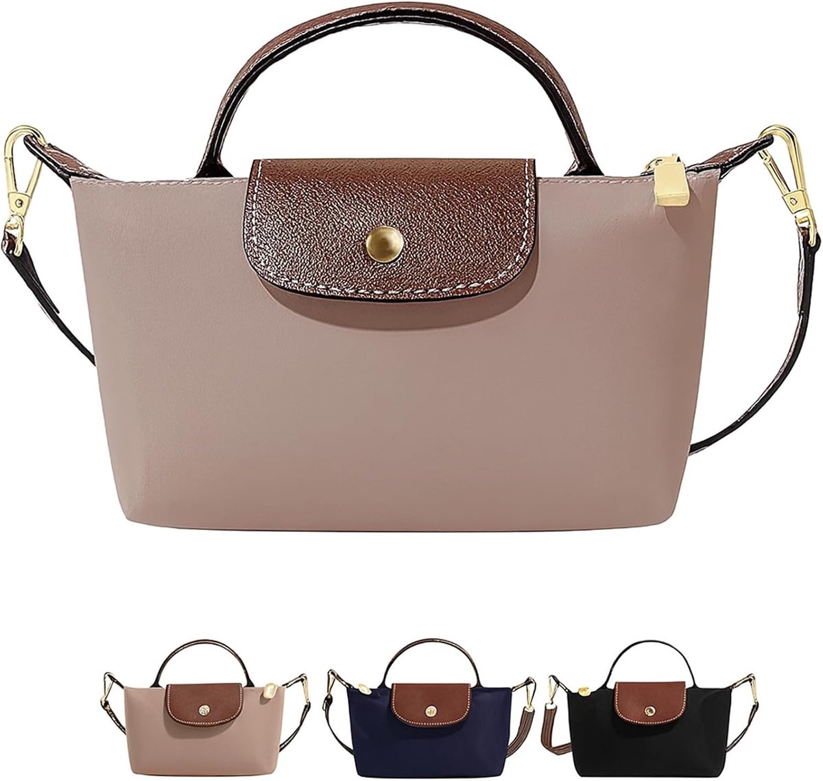 Schoudertas dames klein - trendy design - leren look - ideaal voor dagelijks gebruik - ShopVlot