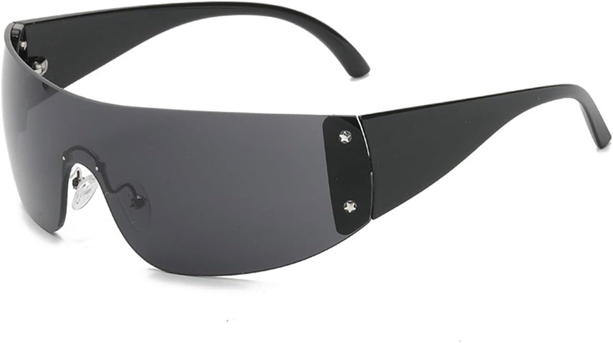 Zonnebril wraparound - oversized - rimless design - UV400 bescherming - ShopVlot