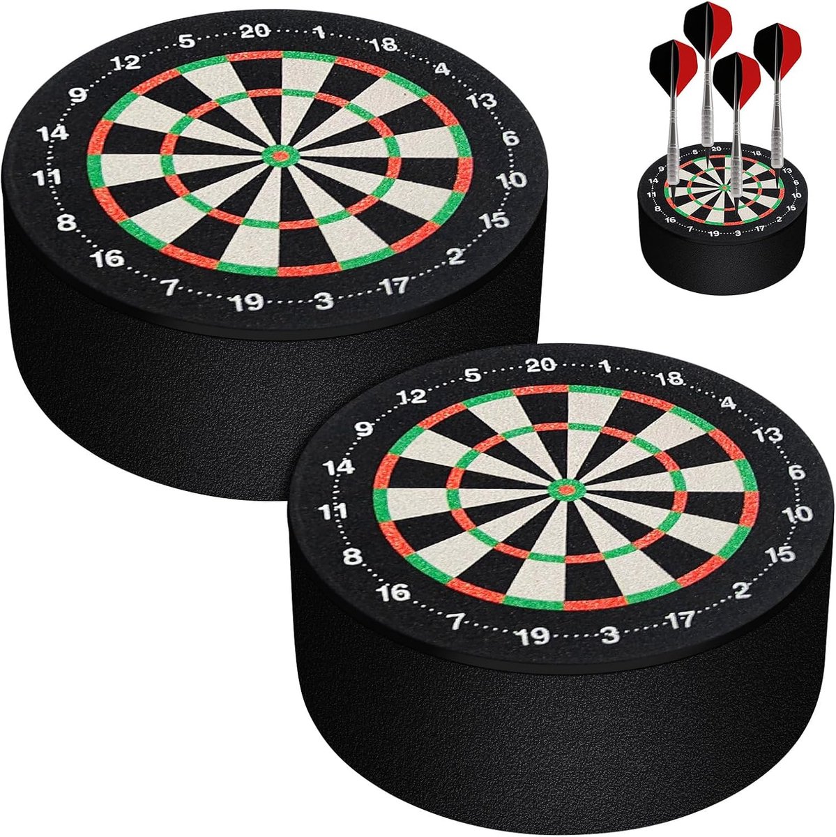Mini dart houders set van 2 - 10 cm opbergruimte - voor stalen en zachte darts - overzichtelijke speelplek - ShopVlot