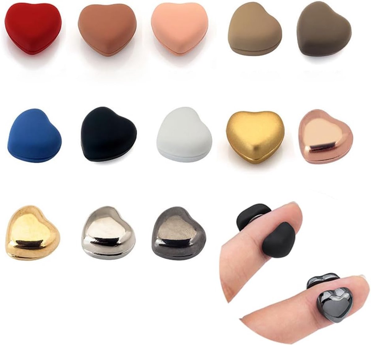 Magneten voor hijab - 13 paar in verschillende kleuren - sterke neodymium magneten - veilige grip zonder schade - ShopVlot
