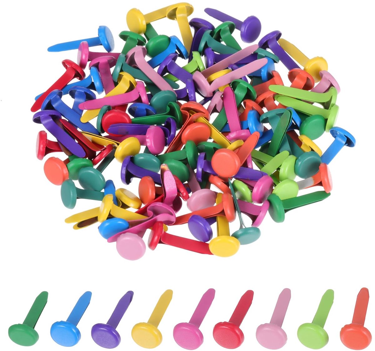 Solidchoice - Set van 100 Kleurrijke Mini Pocket Clips voor Creatieve Projecten
