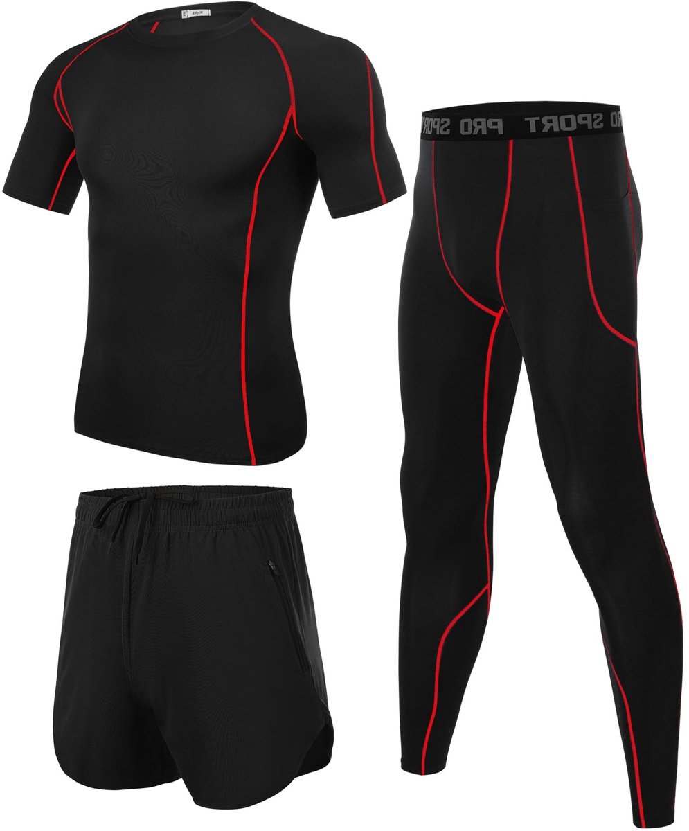 Solidchoice - Heren Compressiekleding Set voor Sport en Fitness