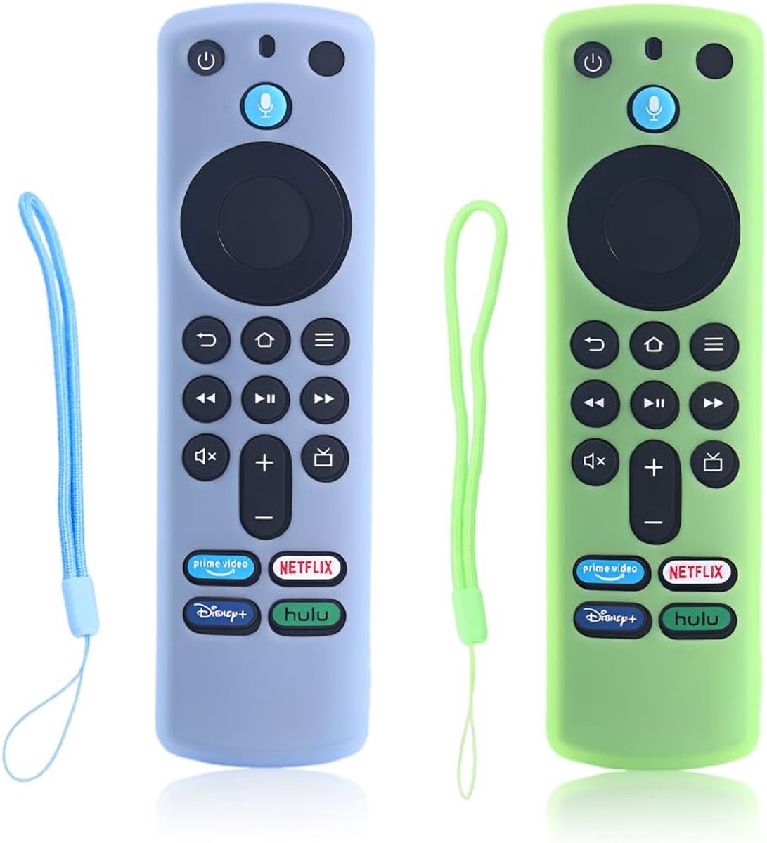 Afstandsbediening hoes 2-pack - silicone - perfect passend voor 4K Max Alexa - bescherming en grip - ShopVlot