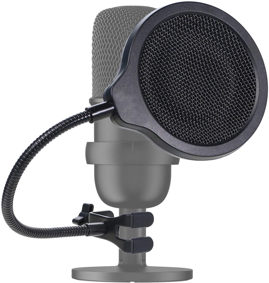 Solidchoice - Microfoonstandaard met Popfilter en Flexibele Arm