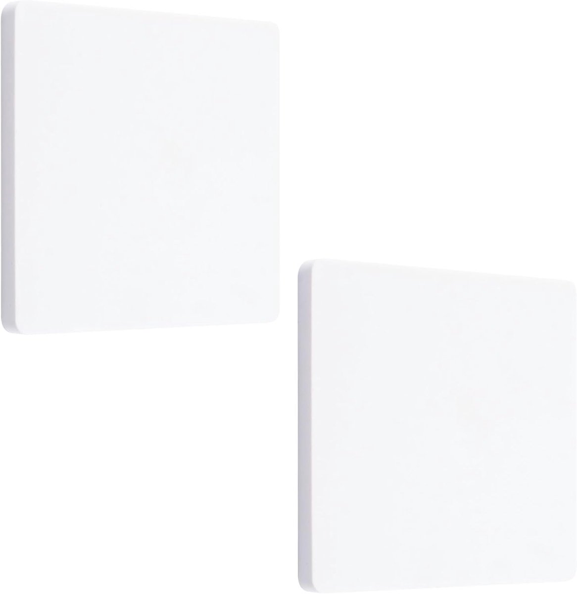 Blank Cover Plate 10cm x 10cm - Plastic Schroefloos - Decoratieve Wandplaat voor Ongebruikte Stopcontacten - ShopVlot