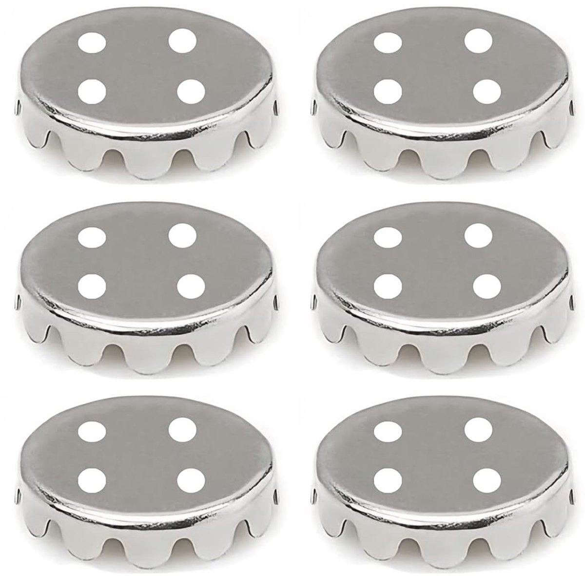 Solidchoice - Set van 6 Vervangplaten voor Magnetische Zeepdispenser