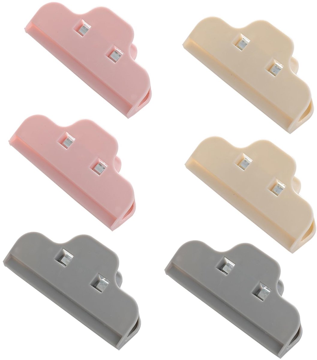 Solidchoice - 6 Stuks Voedselzak Clips voor Eenvoudige Opslag